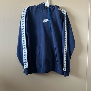 Nike Blue Hoodie with Logo Tape